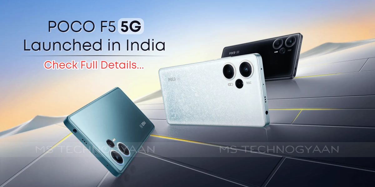POCO F5 5G Launched in India