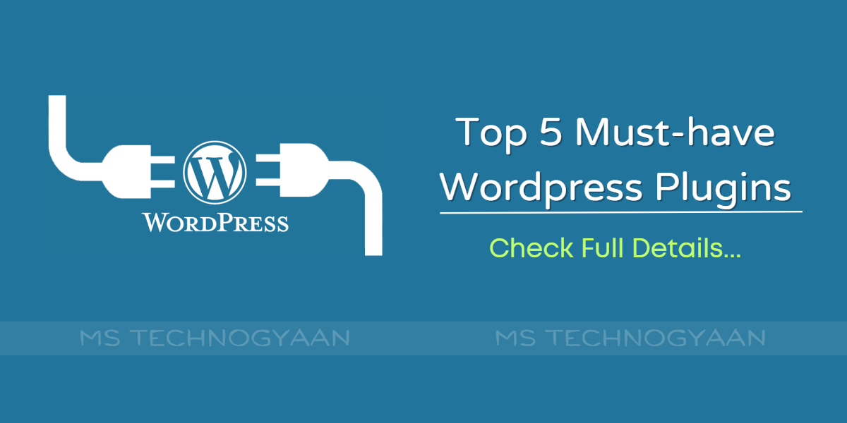 Top 5 WordPress Plugin